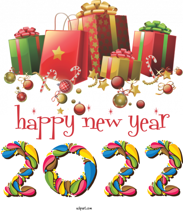 Free Holidays Christmas Day Christmas Gift New Year For New Year 2022 Clipart Transparent Background