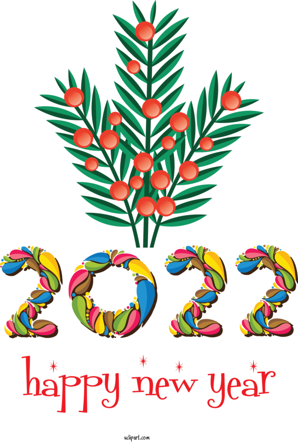 Free Holidays Logo Symbol Leaf For New Year 2022 Clipart Transparent Background