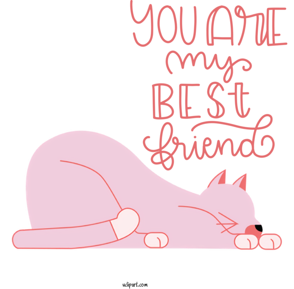 Free Holidays Cat Whiskers Small For Friendship Day Clipart Transparent Background