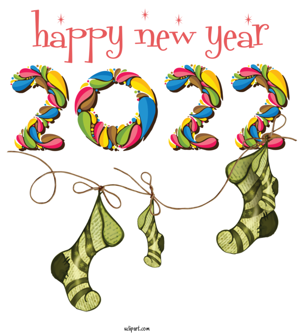 Free Holidays Line Meter Geometry For New Year 2022 Clipart Transparent Background