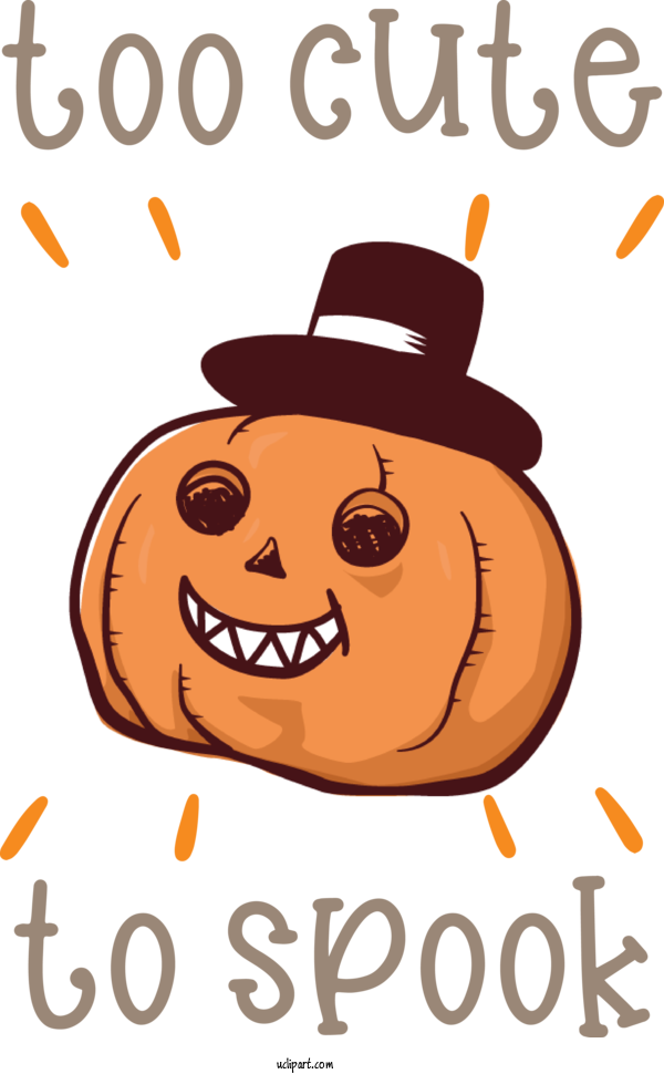 Free Holidays Produce Cartoon Pumpkin For Halloween Clipart Transparent Background