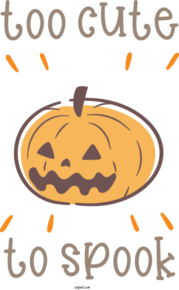 Free Holidays Produce Commodity Pumpkin For Halloween Clipart Transparent Background