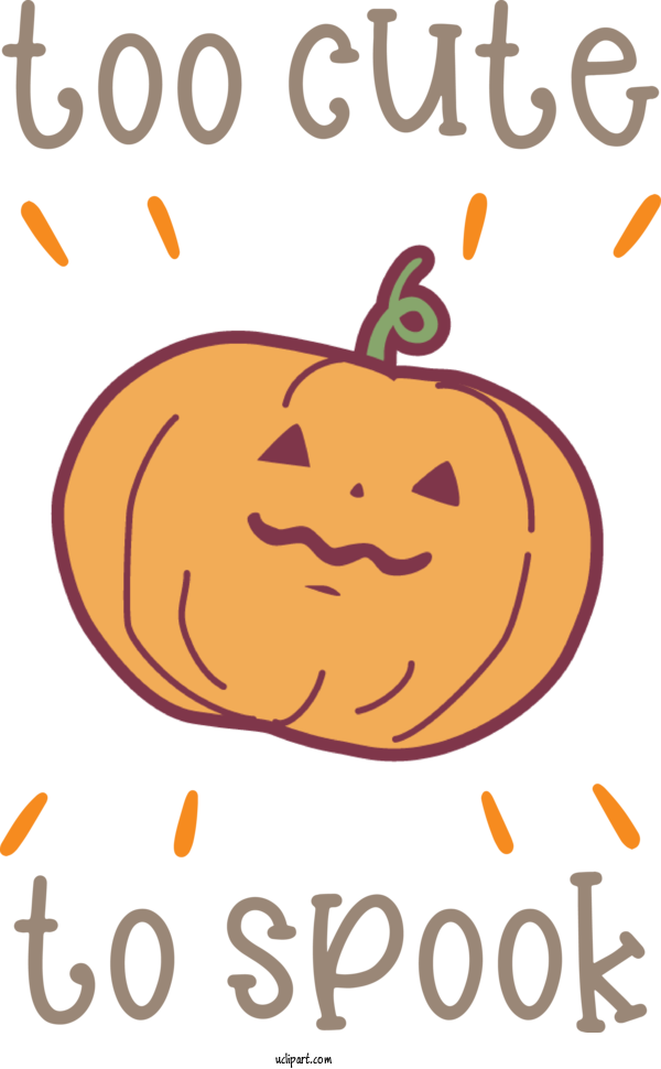 Free Holidays Pumpkin Line Happiness For Halloween Clipart Transparent Background