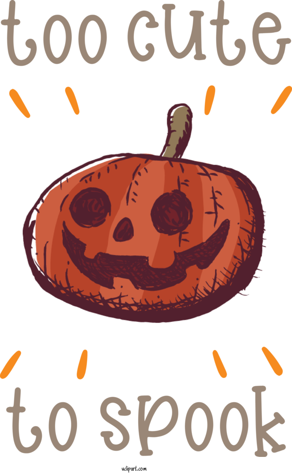 Free Holidays Design Produce Text For Halloween Clipart Transparent Background