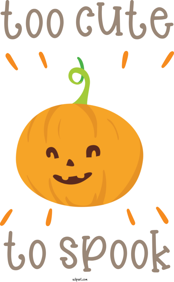 Free Holidays Pumpkin Line Produce For Halloween Clipart Transparent Background
