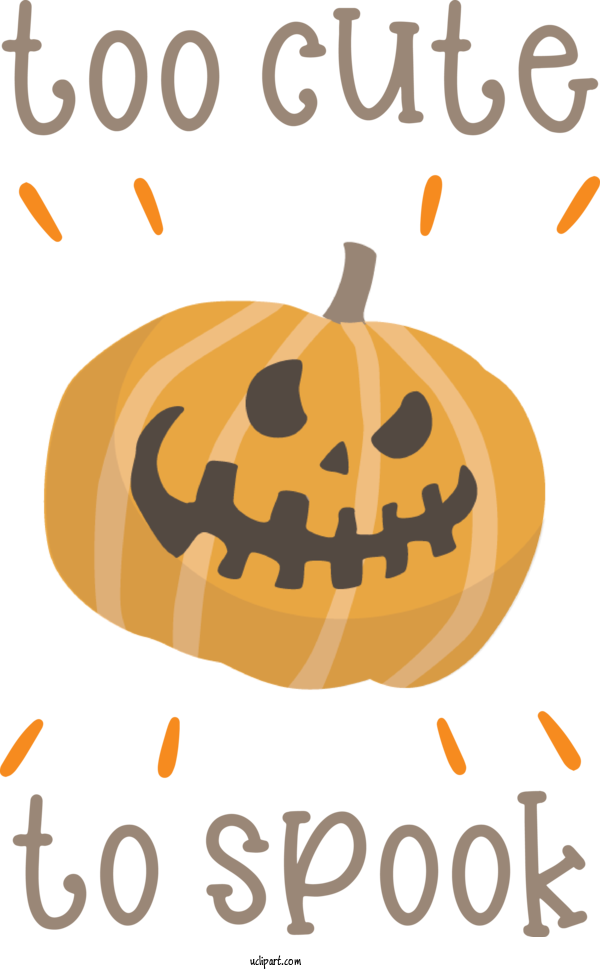 Free Holidays Logo Produce Pumpkin For Halloween Clipart Transparent Background