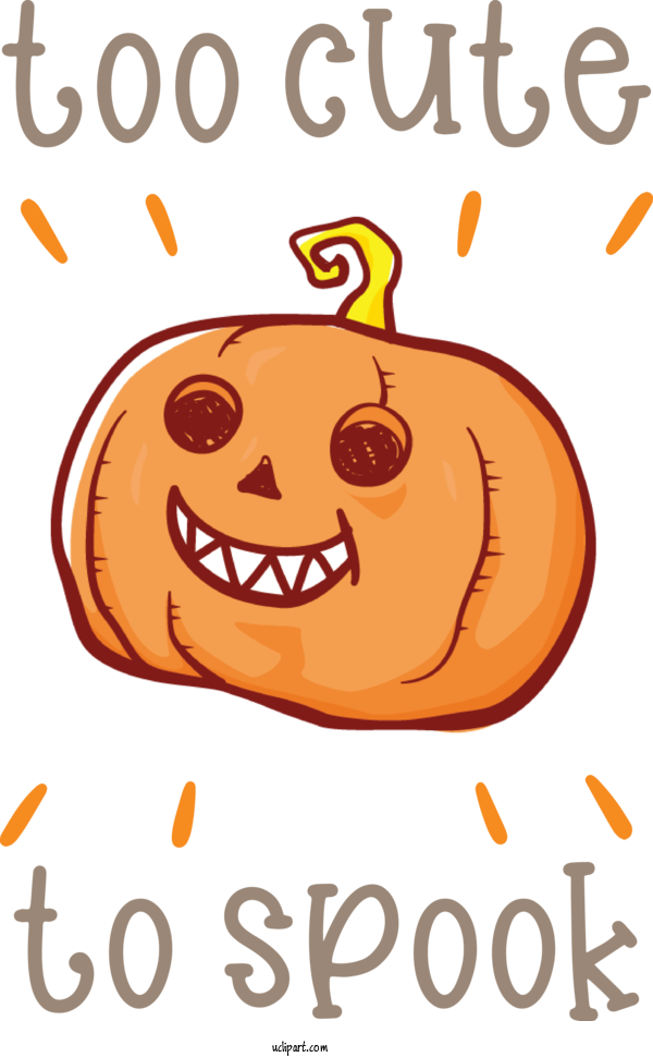 Free Holidays Pumpkin Produce Happiness For Halloween Clipart Transparent Background