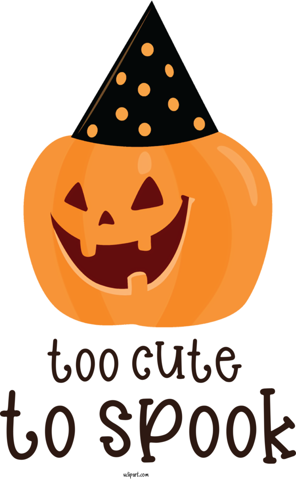 Free Holidays Jack O' Lantern Produce Fruit For Halloween Clipart Transparent Background