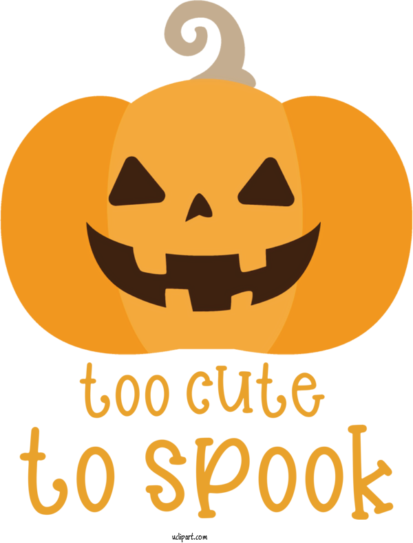 Free Holidays Jack O' Lantern Logo Produce For Halloween Clipart Transparent Background