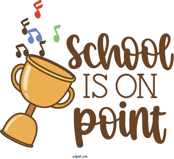 Free School Coffee Cup Cartoon Logo For Back To School Clipart Transparent Background
