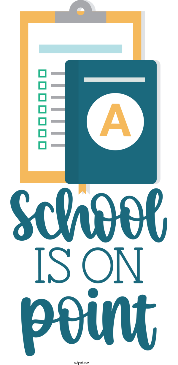 Free School Flat Design Design Logo For Back To School Clipart Transparent Background