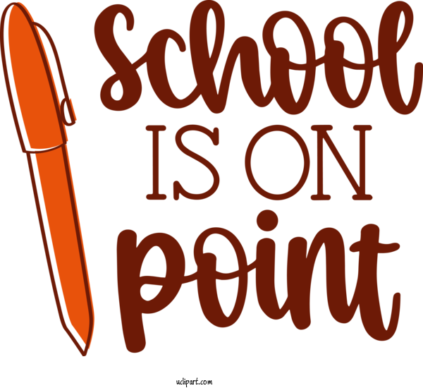 Free School Logo Calligraphy Line For Back To School Clipart Transparent Background