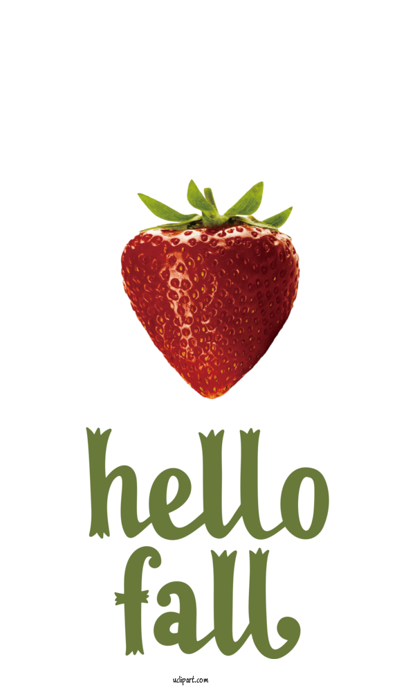 Free Nature Natural Food Superfood Strawberry For Autumn Clipart Transparent Background