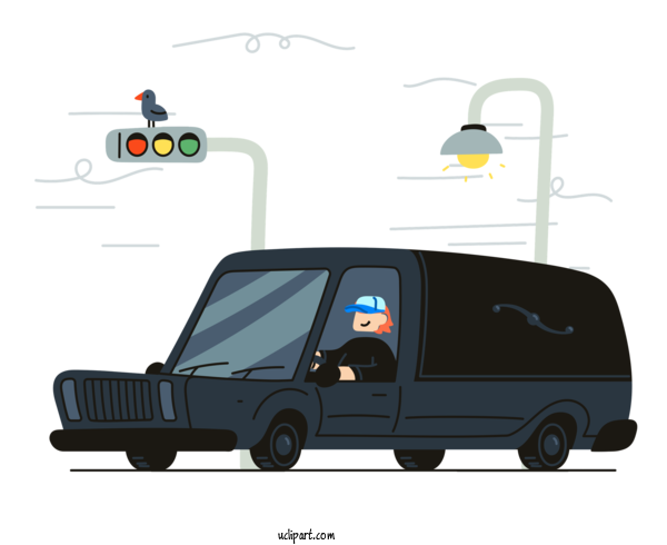 Free Transportation Car Van Driving For Car Clipart Transparent Background