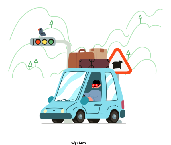 Free Transportation Car Driving Truck For Car Clipart Transparent Background