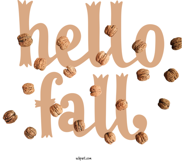 Free Nature Commodity Font Design For Autumn Clipart Transparent Background