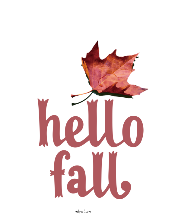 Free Nature Leaf Logo Font For Autumn Clipart Transparent Background