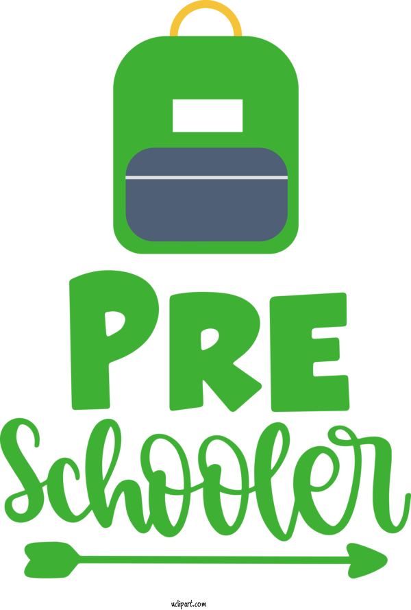 Free School Logo Symbol Green For Kindergarten Clipart Transparent Background