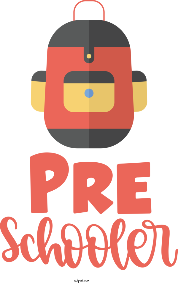 Free School Design Logo Line For Kindergarten Clipart Transparent Background