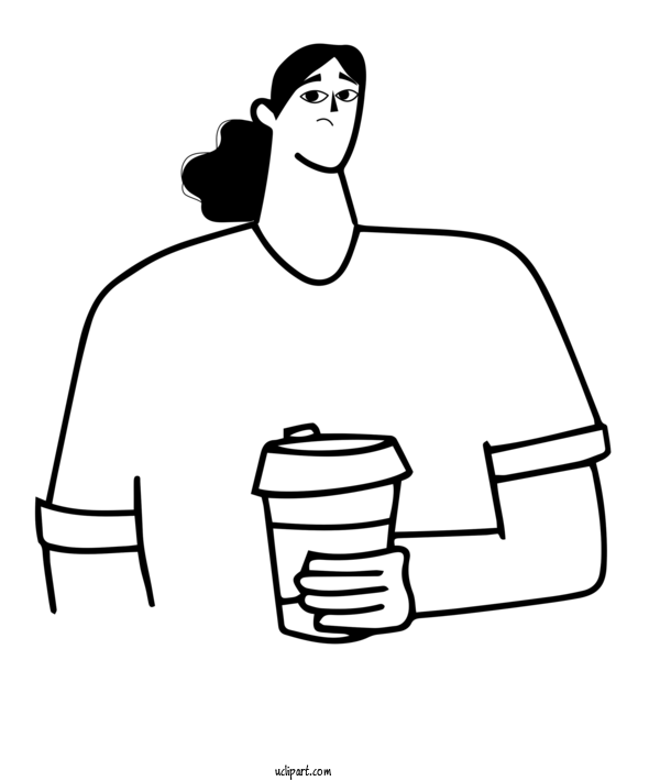 Free Drink Icon Silhouette Design For Coffee Clipart Transparent Background