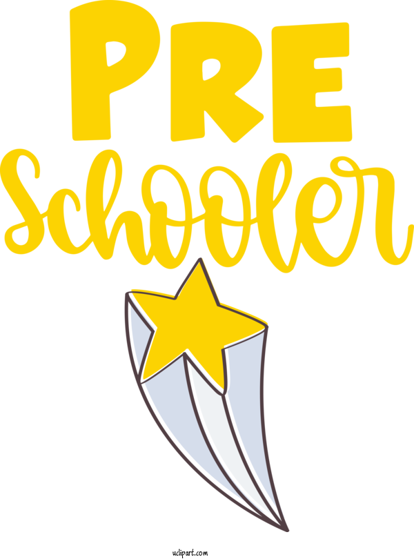 Free School Logo Symbol Yellow For Kindergarten Clipart Transparent Background
