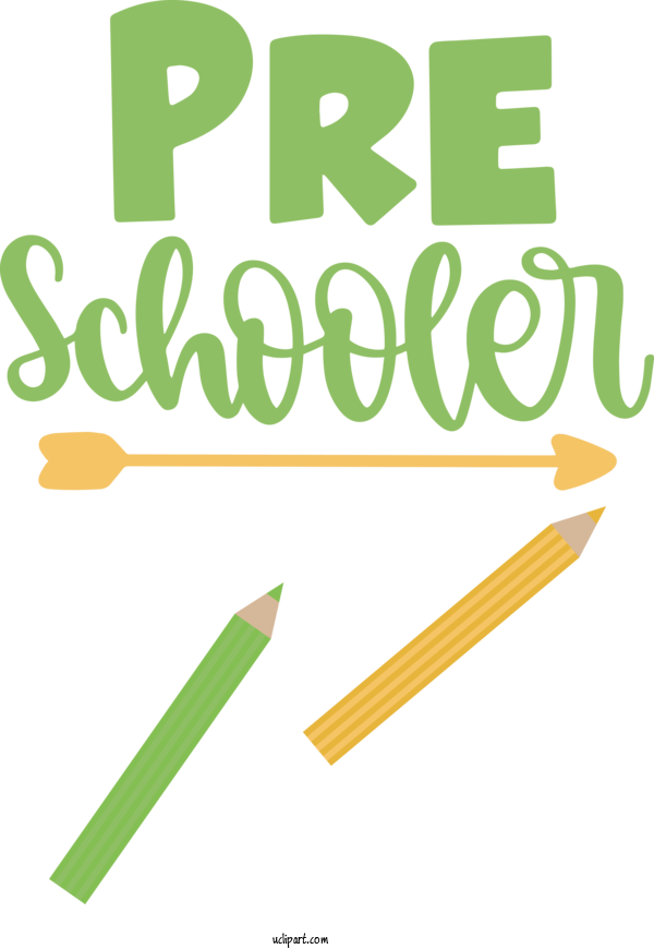 Free School Logo Yellow Line For Kindergarten Clipart Transparent Background