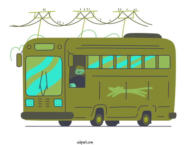 Free Business Transport Design Green For Delivery Clipart Transparent Background