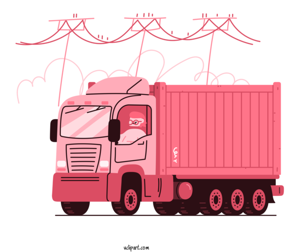 Free Business Truck Commercial Vehicle Car For Delivery Clipart Transparent Background