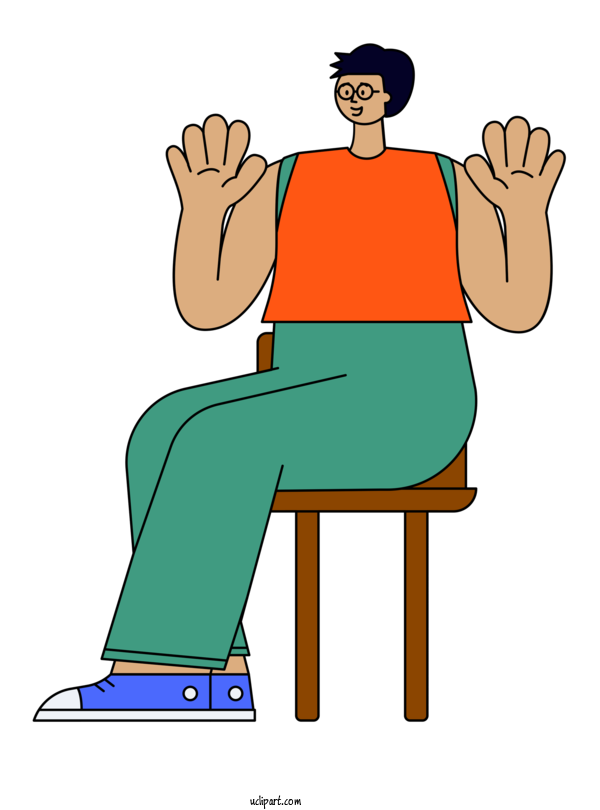 Free Activities Chair Cartoon Sitting For Sitting Clipart Transparent Background