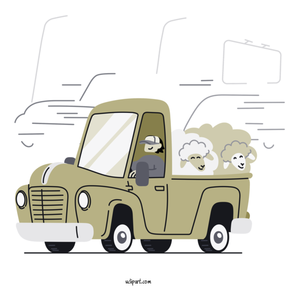 Free Business Car Commercial Vehicle Truck For Delivery Clipart Transparent Background