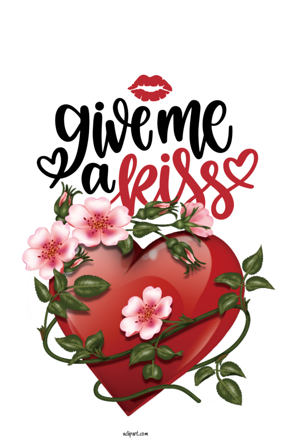 Free Holidays Design Flower Rose For Valentines Day Clipart Transparent Background