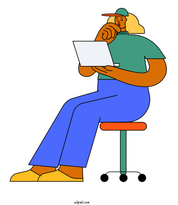 Free Activities Cartoon Line Behavior For Sitting Clipart Transparent Background