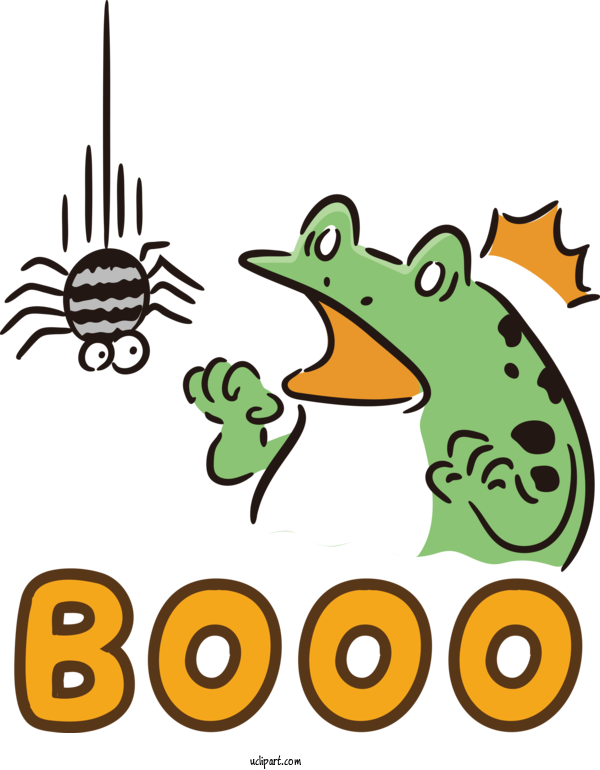 Free Holidays Birds Frogs Frog For Halloween Clipart Transparent Background