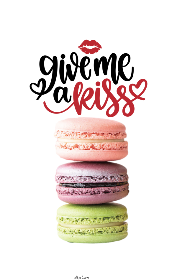 Free Holidays Macaroon Superfood Font For Valentines Day Clipart Transparent Background
