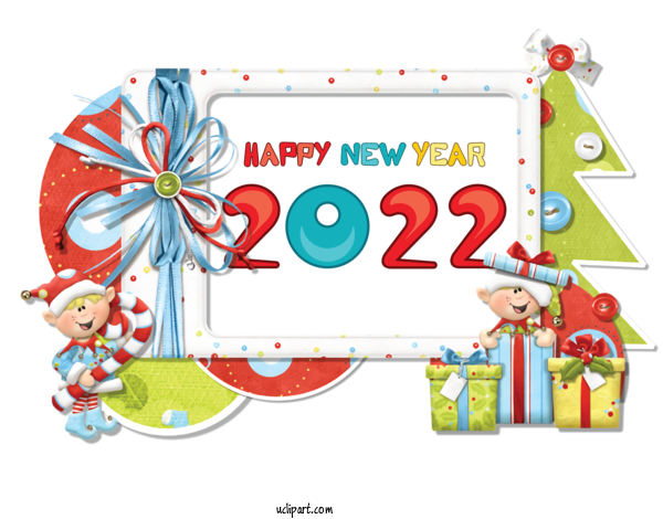 Free Holidays Christmas Day Cartoon Drawing For New Year 2022 Clipart Transparent Background