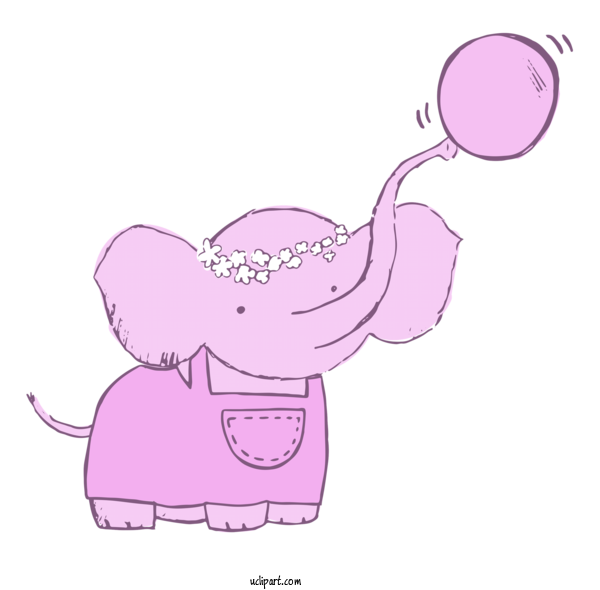 Free Animals Drawing Cartoon Animation For Elephant Clipart Transparent Background