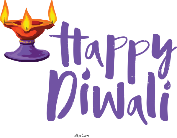 Free Holidays Logo Design Font For Diwali Clipart Transparent Background