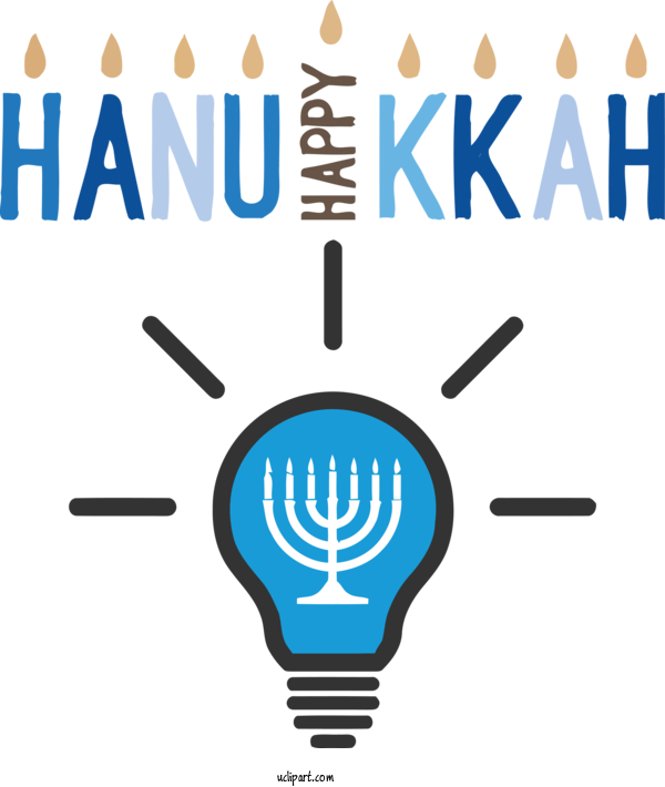 Free Holidays Logo Line Design For Hanukkah Clipart Transparent Background