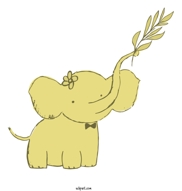 Free Animals Cartoon Drawing Painting For Elephant Clipart Transparent Background