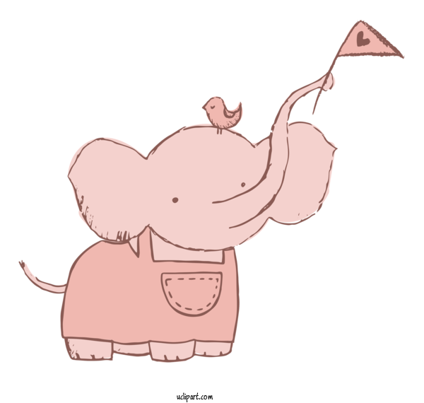 Free Animals Cartoon Drawing Caricature For Elephant Clipart Transparent Background