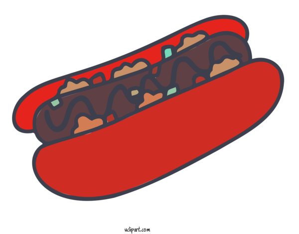 Free Food Hot Dog Drawing Burger For Fast Food Clipart Transparent Background