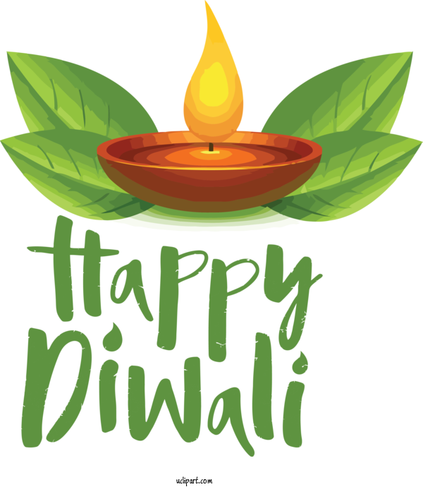 Free Holidays Logo Leaf Font For Diwali Clipart Transparent Background