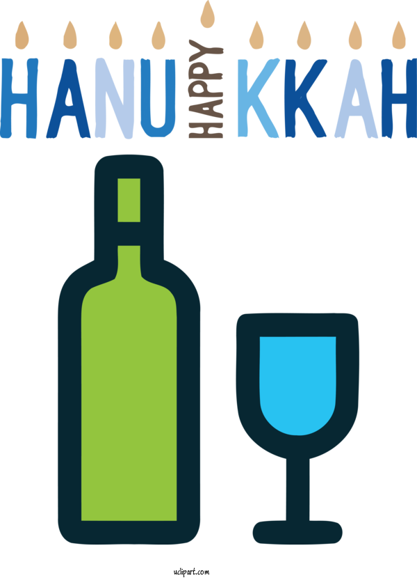 Free Holidays Logo Symbol Green For Hanukkah Clipart Transparent Background