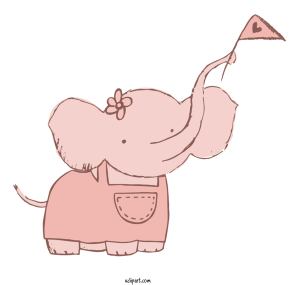 Free Animals Cartoon Drawing Caricature For Elephant Clipart Transparent Background