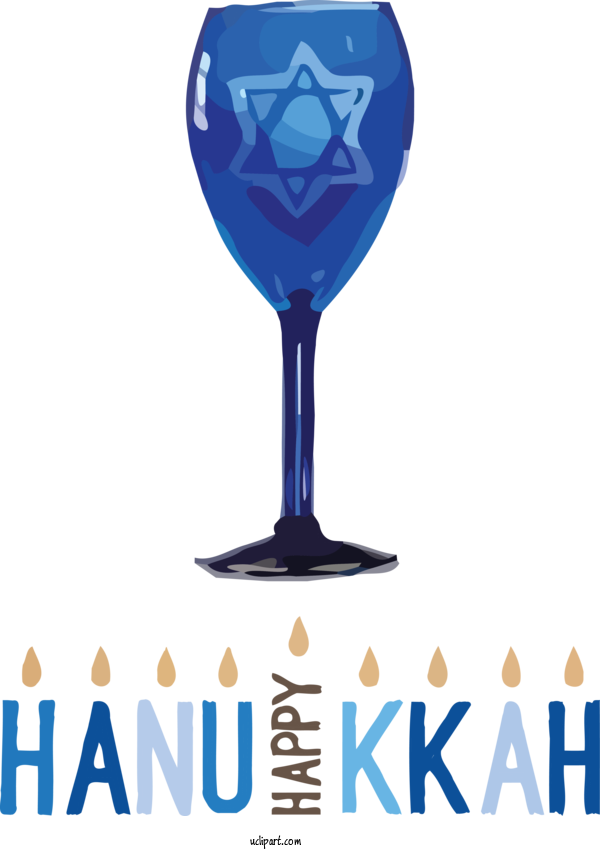 Free Holidays Wine Glass Logo Stemware For Hanukkah Clipart Transparent Background