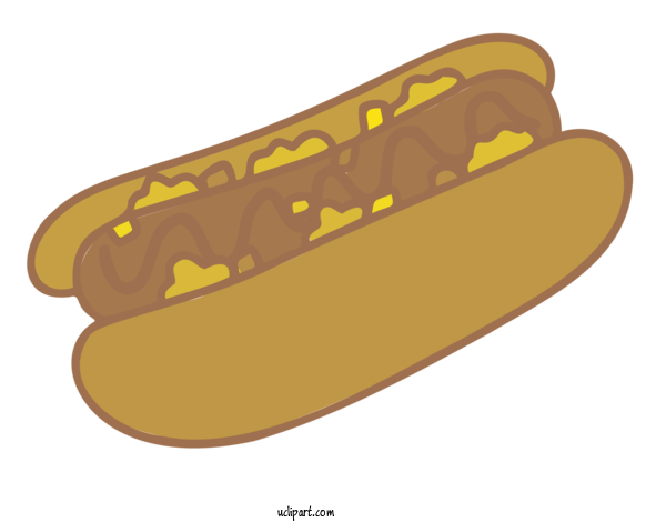 Free Food Hot Dog Burger French Fries For Fast Food Clipart Transparent Background