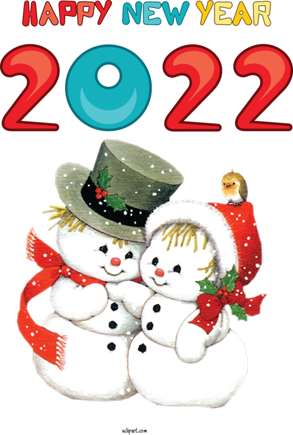 Free Holidays Christmas Day Christmas Card Santa Claus For New Year 2022 Clipart Transparent Background
