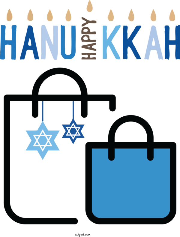 Free Holidays Shopping Bag Icon Bag For Hanukkah Clipart Transparent Background