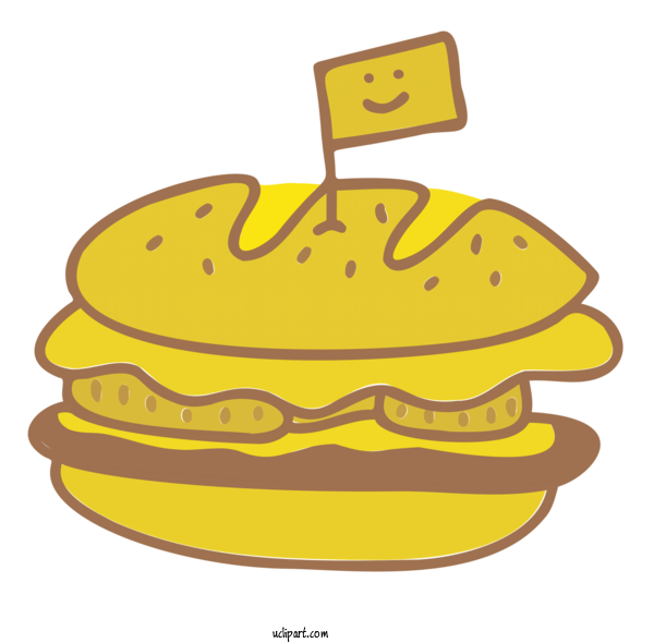 Free Food Burger Cheeseburger French Fries For Fast Food Clipart Transparent Background