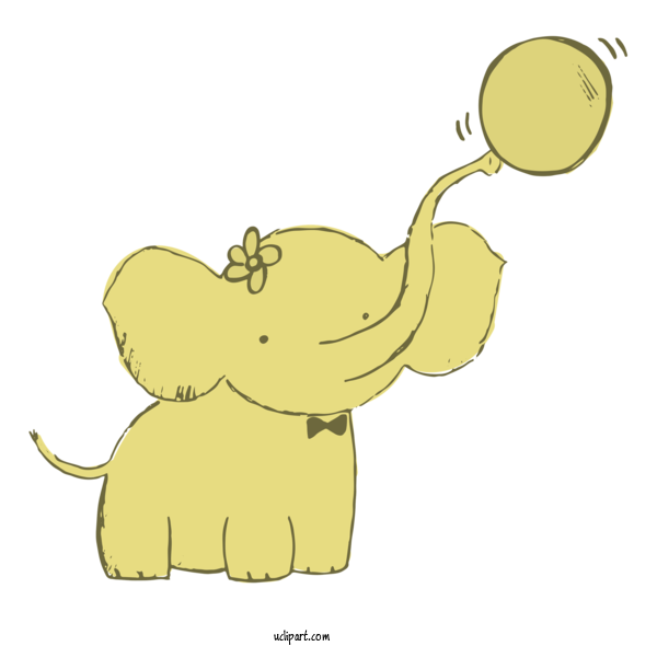 Free Animals Cartoon Drawing Hathi Jr. For Elephant Clipart Transparent Background